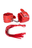 Charger l&#39;image dans la galerie, Handcuffs Spanking Flogger Nylon Erotic Toys For Adults Red / One Size Bondage Kit