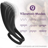Load image into Gallery viewer, Remote Control Silicone Vibrating Penis Ring With Double