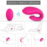 Load image into Gallery viewer, 4 Colors Soft Silica Gel Couple Vibrator Remote Control