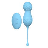 Load image into Gallery viewer, Doll Design Pacifier Material Bullet Vibrator Remote Control Blue Kegel Balls
