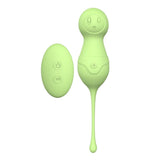 Load image into Gallery viewer, Doll Design Pacifier Material Bullet Vibrator Remote Control Green Kegel Balls