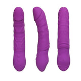 Load image into Gallery viewer, Realistic Vibrator Squeezable Waterproof Purple