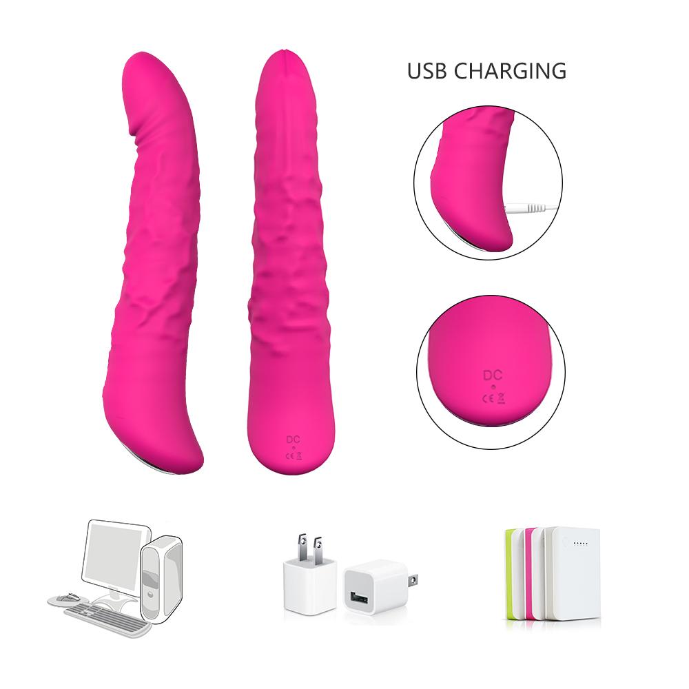 Colorful Lights Realistic Penis Vibrator