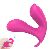 Charger l&#39;image dans la galerie, Lay-On Butterfly Vibrator Remote Control Waterproof Rose Red