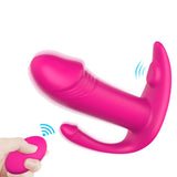 Load image into Gallery viewer, Remote Control Wearable Butterfly Vibrator Clitoral Stimulator Rose Red