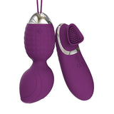画像をギャラリー ビューアにロード Silicone Wireless Remote Control Eggs Vibrator Vibrating Kegel Balls Purple