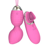 画像をギャラリー ビューアにロード Silicone Wireless Remote Control Eggs Vibrator Vibrating Kegel Balls Pink