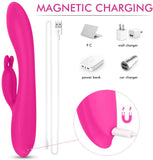 Charger l&#39;image dans la galerie, Waterproof Powerful G Spot Rabbit Vibrator With Heating Function