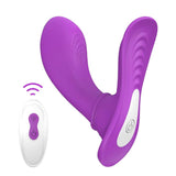 Load image into Gallery viewer, Wearable Remote Control Clitoris G-Spot Butterfly Vibrator Purple