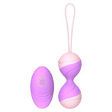 Laden Sie das Bild in den Galerie-Viewer, Waterproof Bullet Vibrator Vagina Stimulation Light Purple Kegel Balls