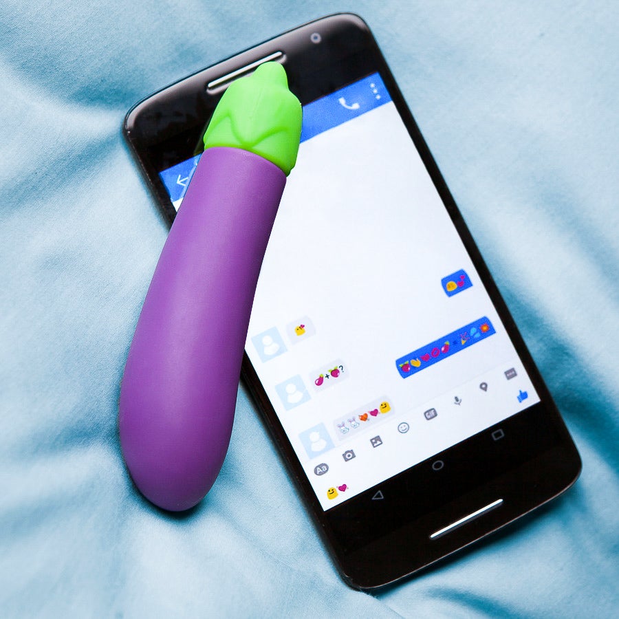 Eggplant vibrator dildo funny sex toys