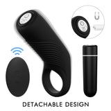 Load image into Gallery viewer, Magnetic Charging 9 Modes Vibrator Remote Control Penis Ring