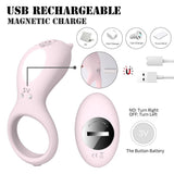 Laden Sie das Bild in den Galerie-Viewer, Rechargeable Remote Control Silicone Vibrating Cock Ring Penis
