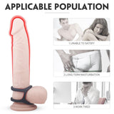 Load image into Gallery viewer, Longer Harder Dual Penis Ring Erection Enhancing Sex Toy