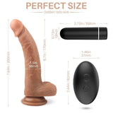 Charger l&#39;image dans la galerie, Remote Control 7.84 Inch Realistic Vibrating Dildo With Bullet