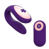 Load image into Gallery viewer, Rechargeable Couples Vibrator Clitoris G-Spot Stimulator Purple Couple